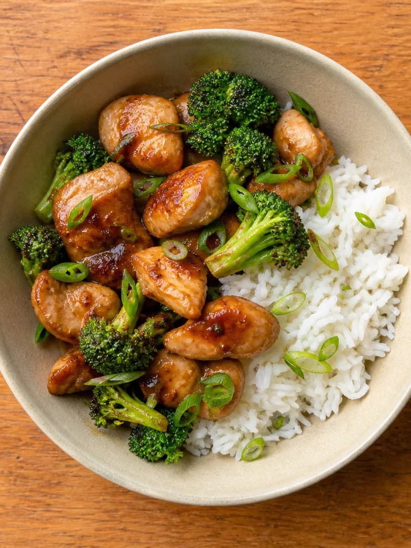 Honey-soy chicken bowls